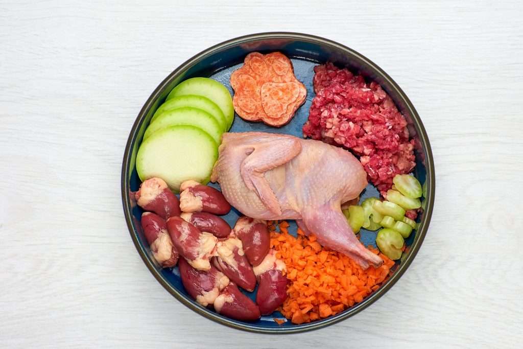 Image of different dog food