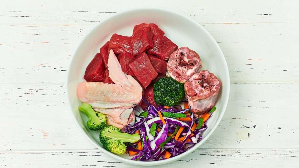 Image of raw diet for dogs