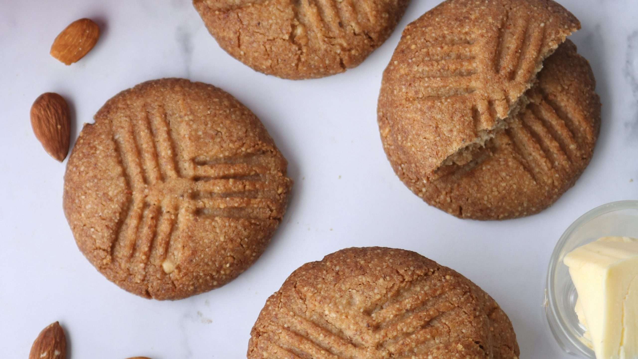 An image of peanut butter banana biscuits - homemade dog treats